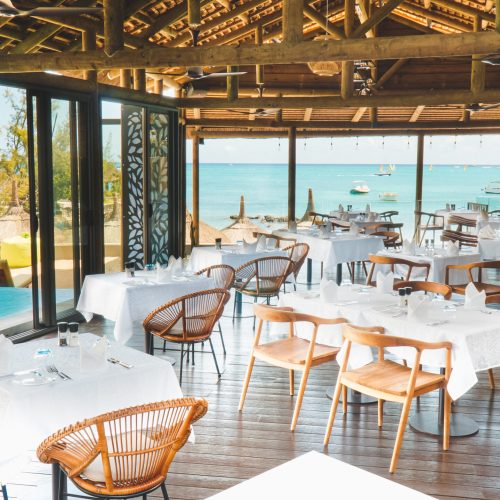 wonders beach Restaurant Area with pool and Beach View